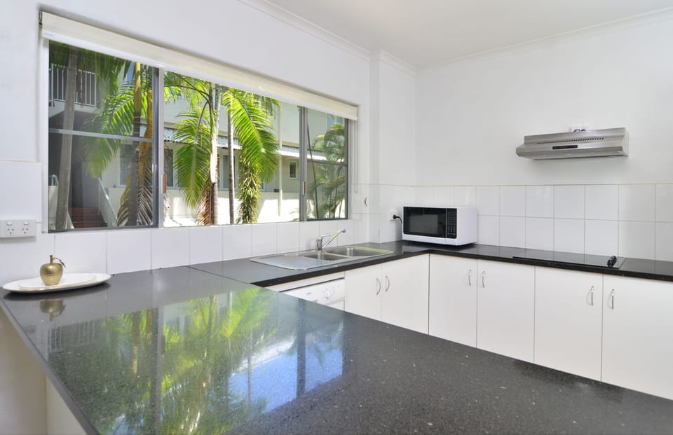 Three Bedroom Apartment | Private kitchen | Fridge, microwave, oven, stovetop