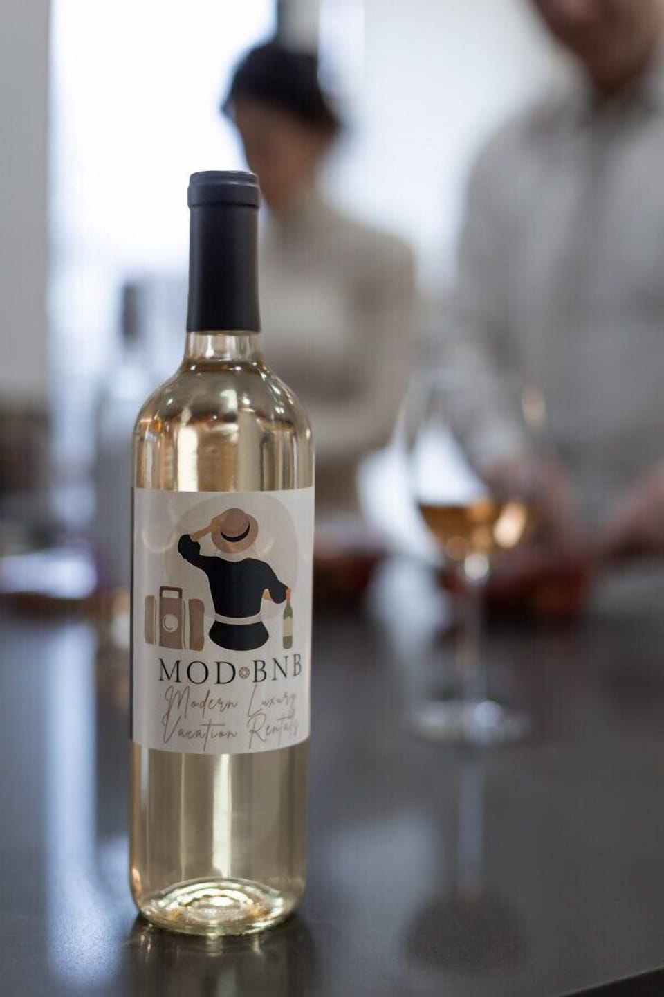 A little detail for our guests; our branded wine