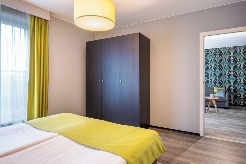 In-room safe, desk, laptop workspace, iron/ironing board