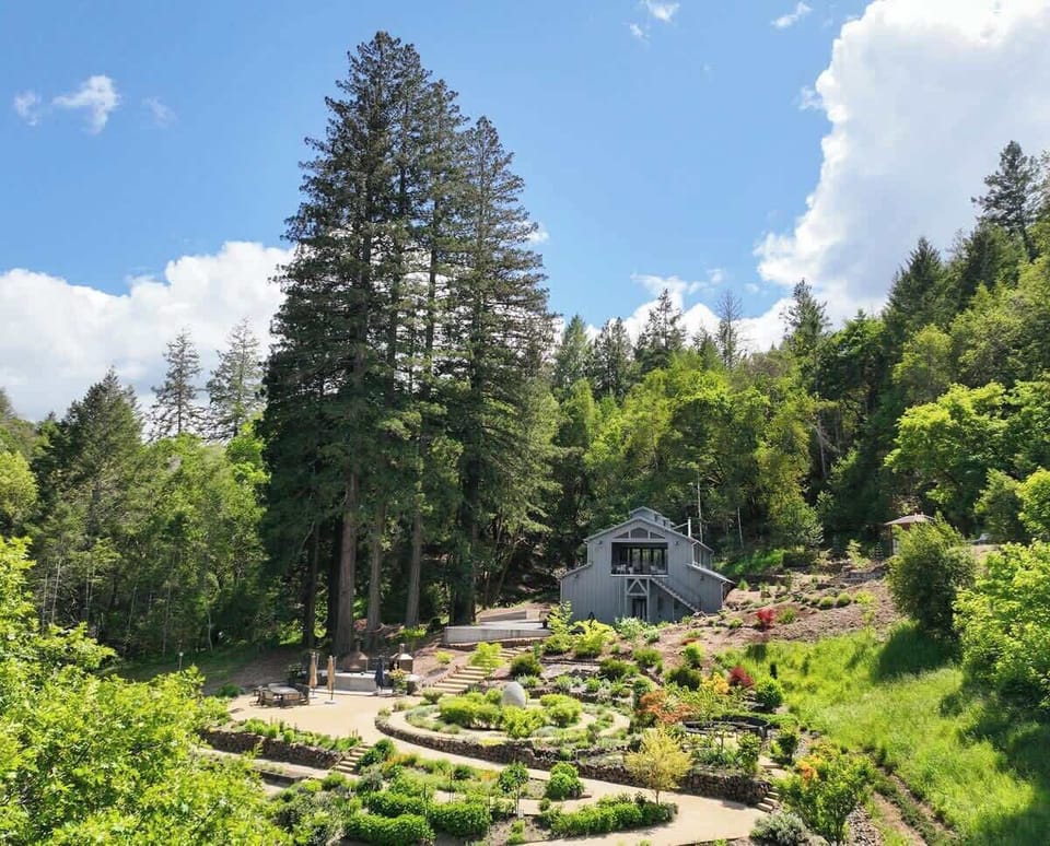 A secluded barn house and private garden in the middle of the forest
