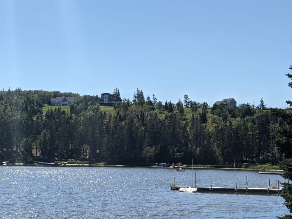 View from the common water access - property located on top right