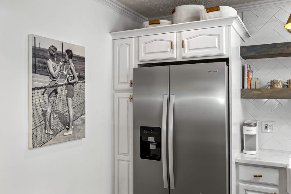 Full-size fridge
