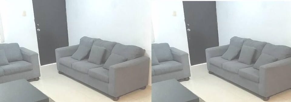 Comfort House | Living area | 35-inch TV with cable channels