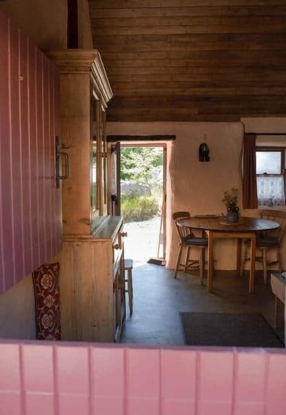 Looking into the living room from the front door