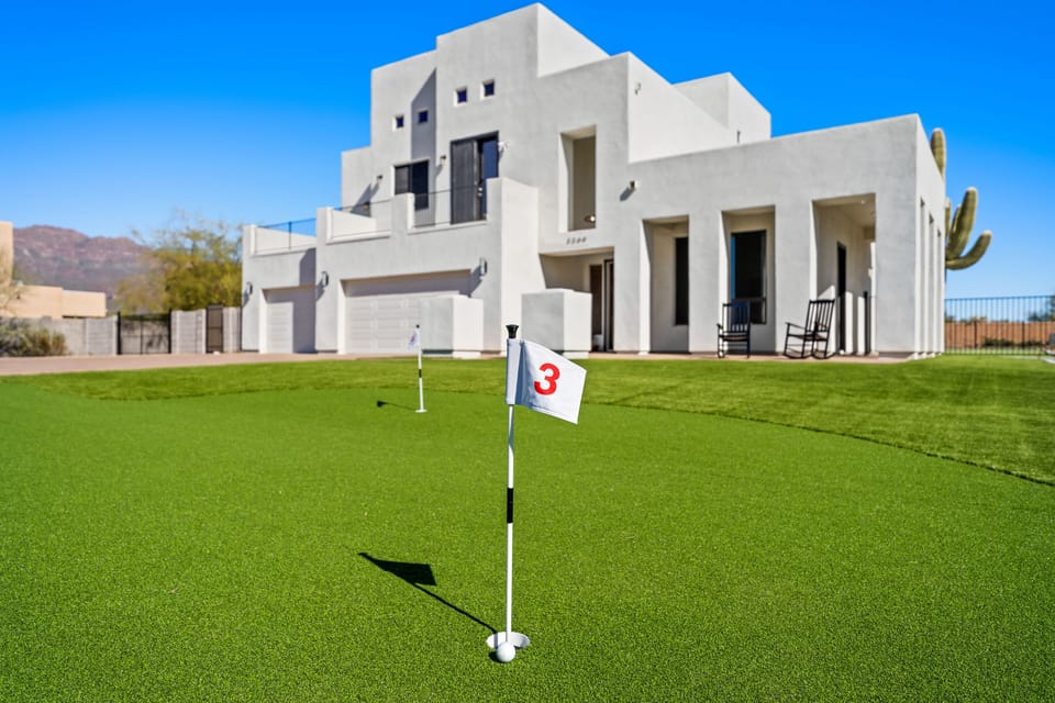 Front View and Putting Green