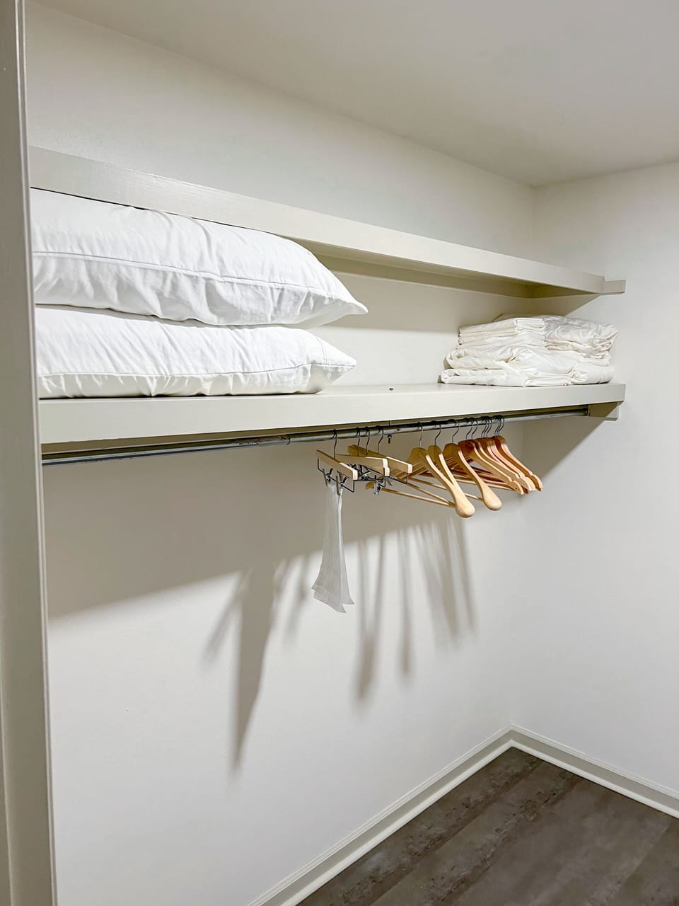 Large walk in closets in all bedrooms.