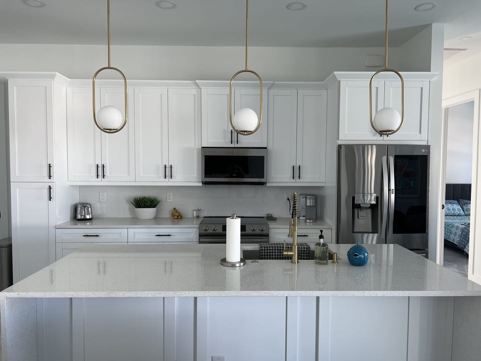 Fully stocked kitchen