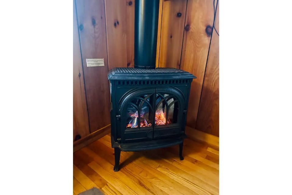 The thermostat controlled gas fireplace