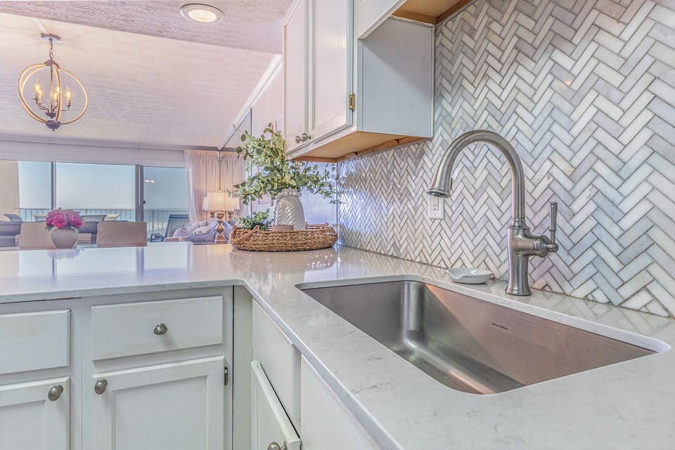 Updated kitchen countertop