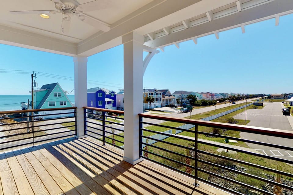 Enjoy ocean views from the awesome deck