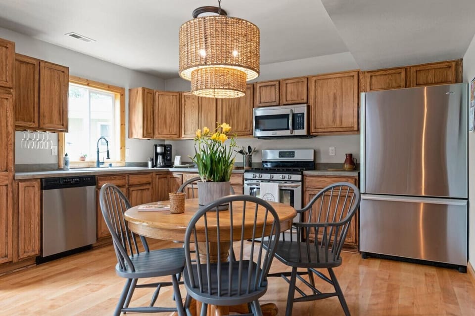 Dishwasher, microwave, stove w/ oven, and large refrigerator available for your use.