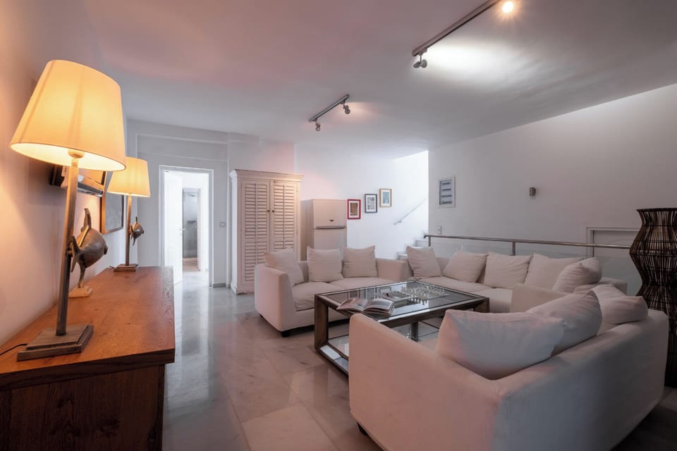 Luxury Villa, 6 Bedrooms | Living area | 50-inch Smart TV with satellite channels, TV, fireplace