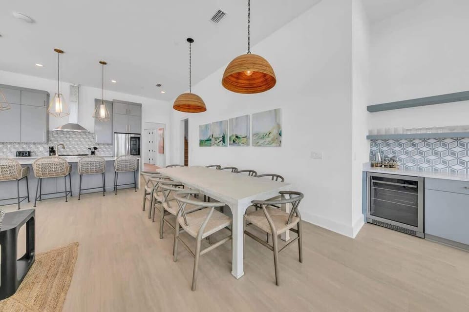 Dining room and wet bar