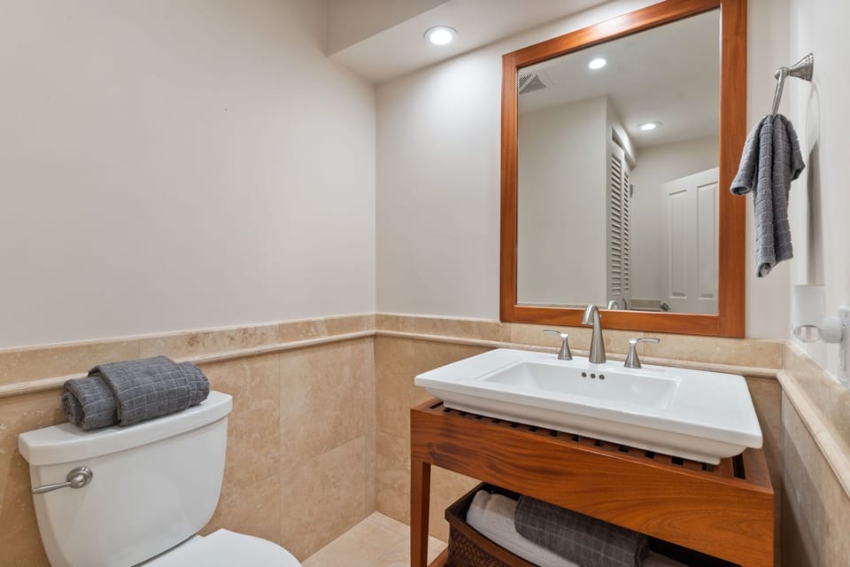 Powder room on main floor
