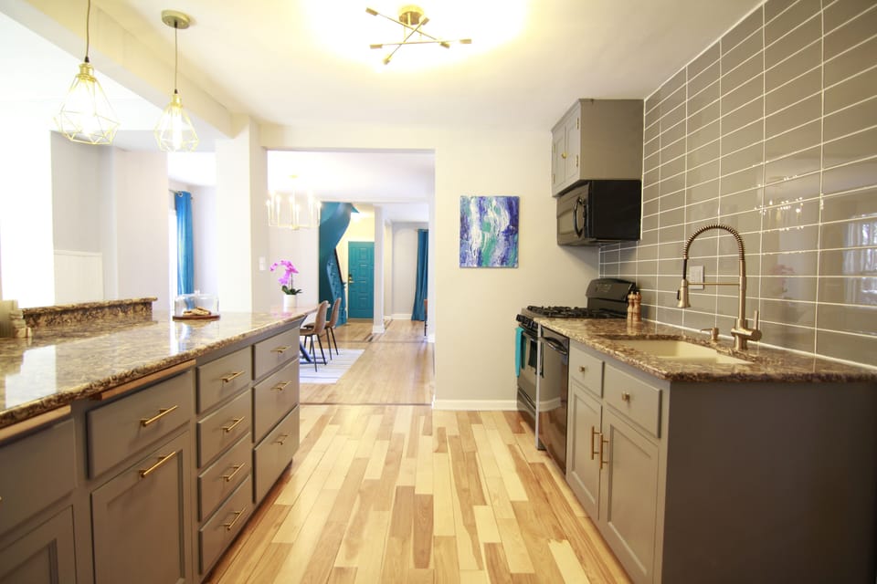 Kitchen with Snacks, Cold Beverages, Cooking Supplies