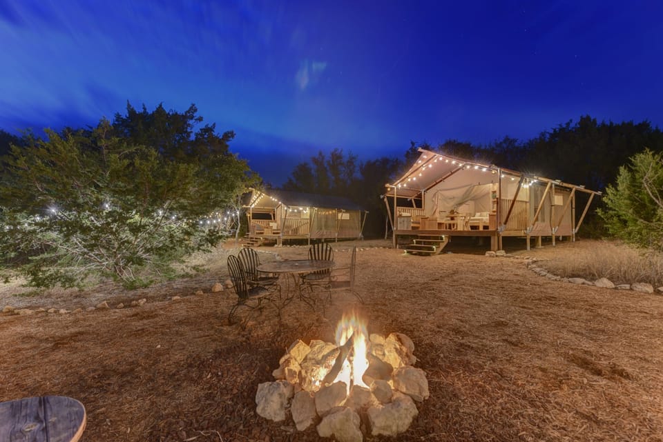 Make s'mores under a starry night sky.