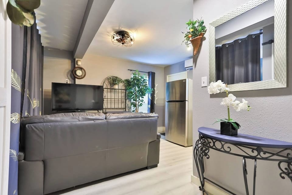 Open living and kitchen layout with natural light