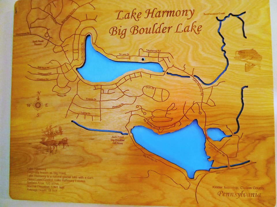 Top Lake marks the house location