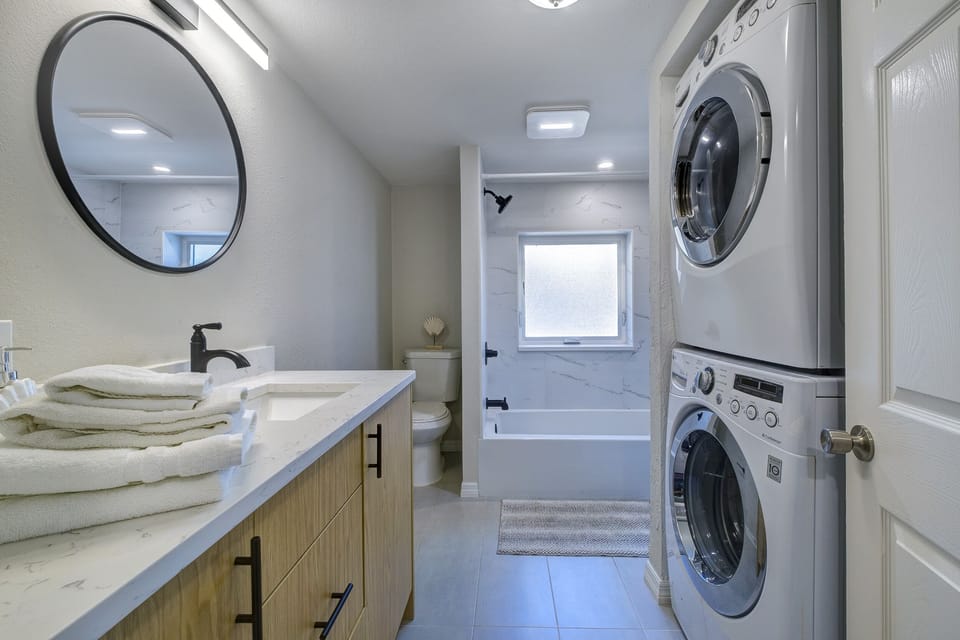 Modern washer and dryer for ultra convenience!