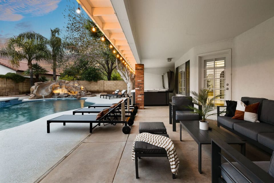The backyard will blow your mind!