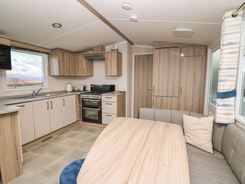 Fridge, dishwasher, electric kettle, toaster