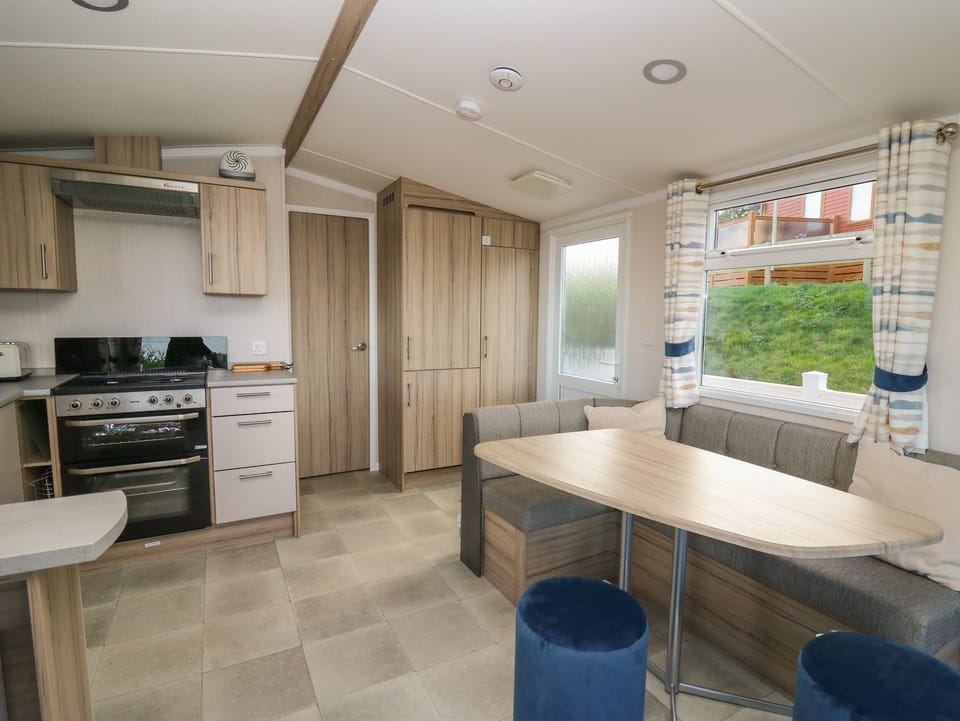Fridge, dishwasher, electric kettle, toaster