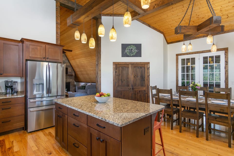 Large refrigerator to hold all of your groceries.