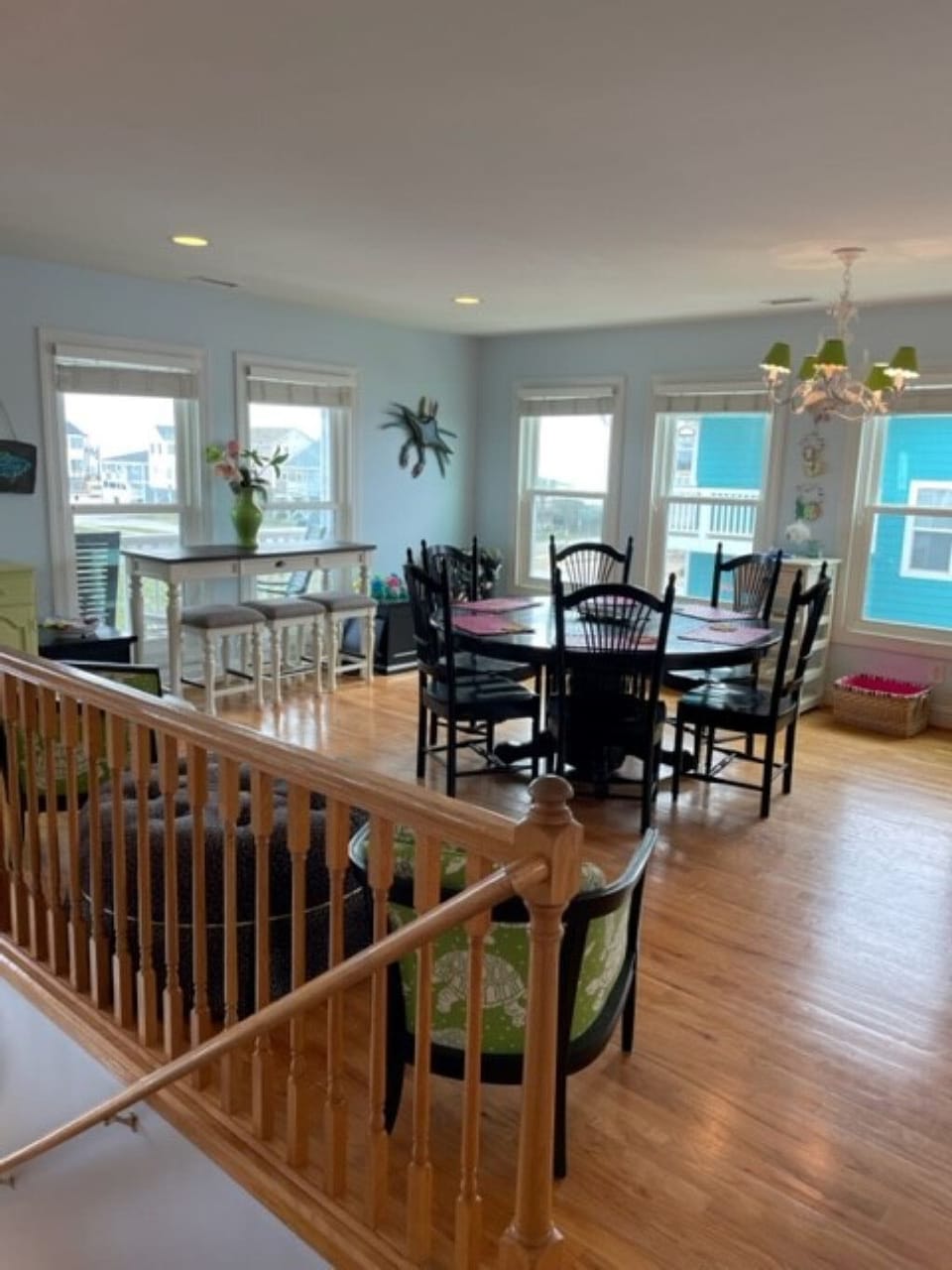 Open concept dining, living and kitchen