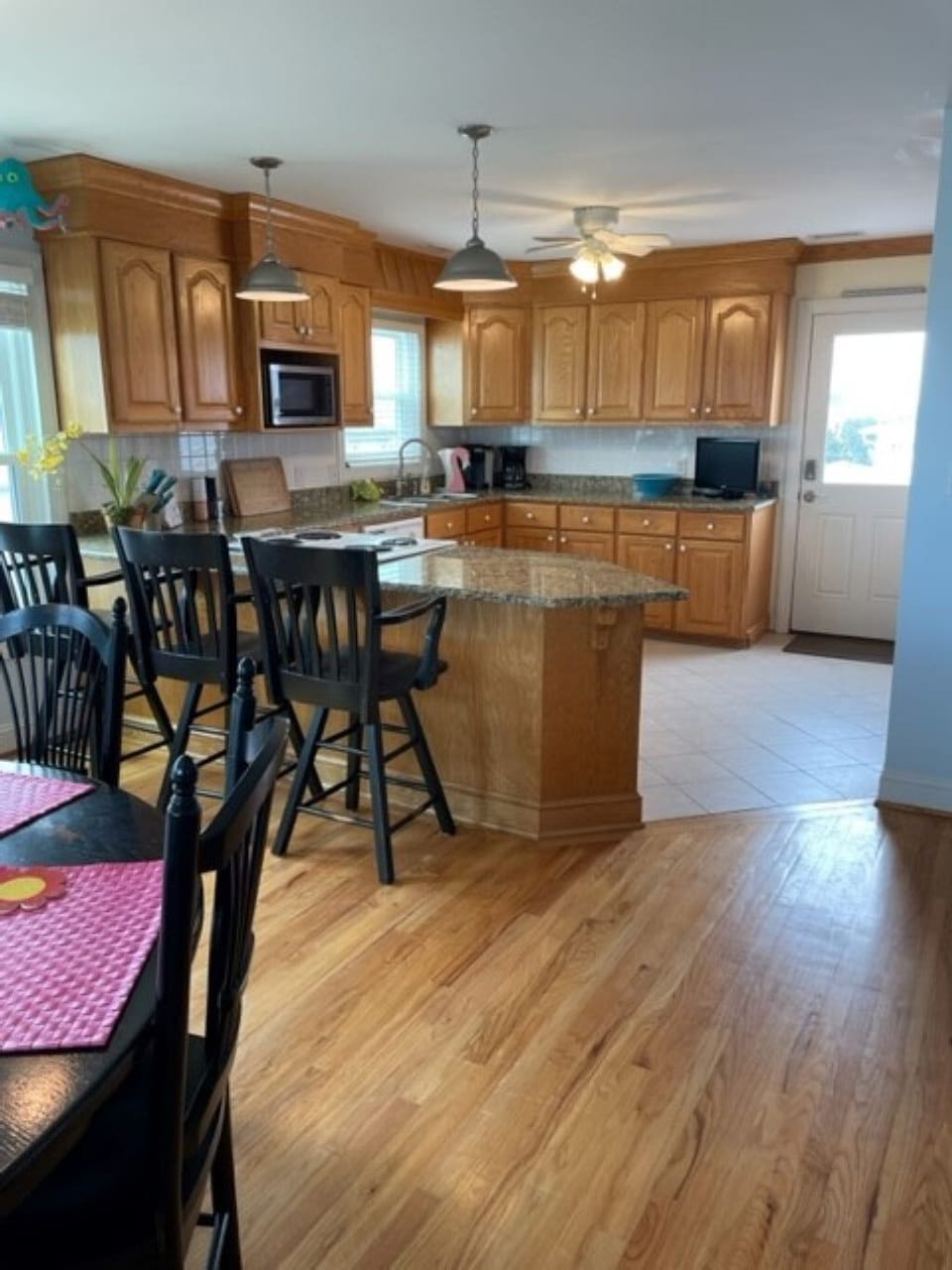 Open concept dining, living and kitchen