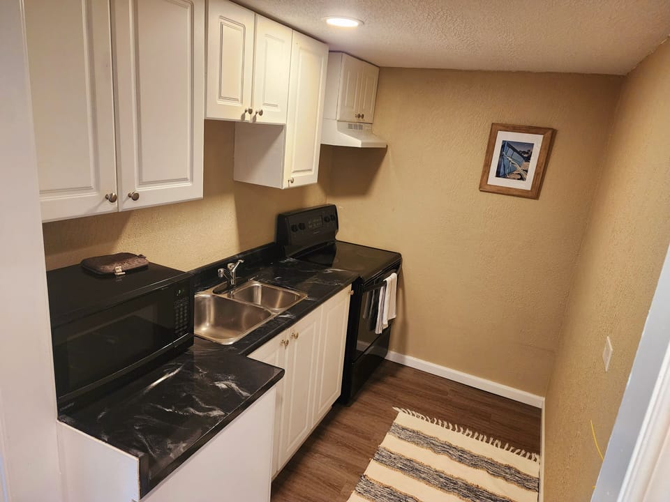 Lower level kitchenette. 