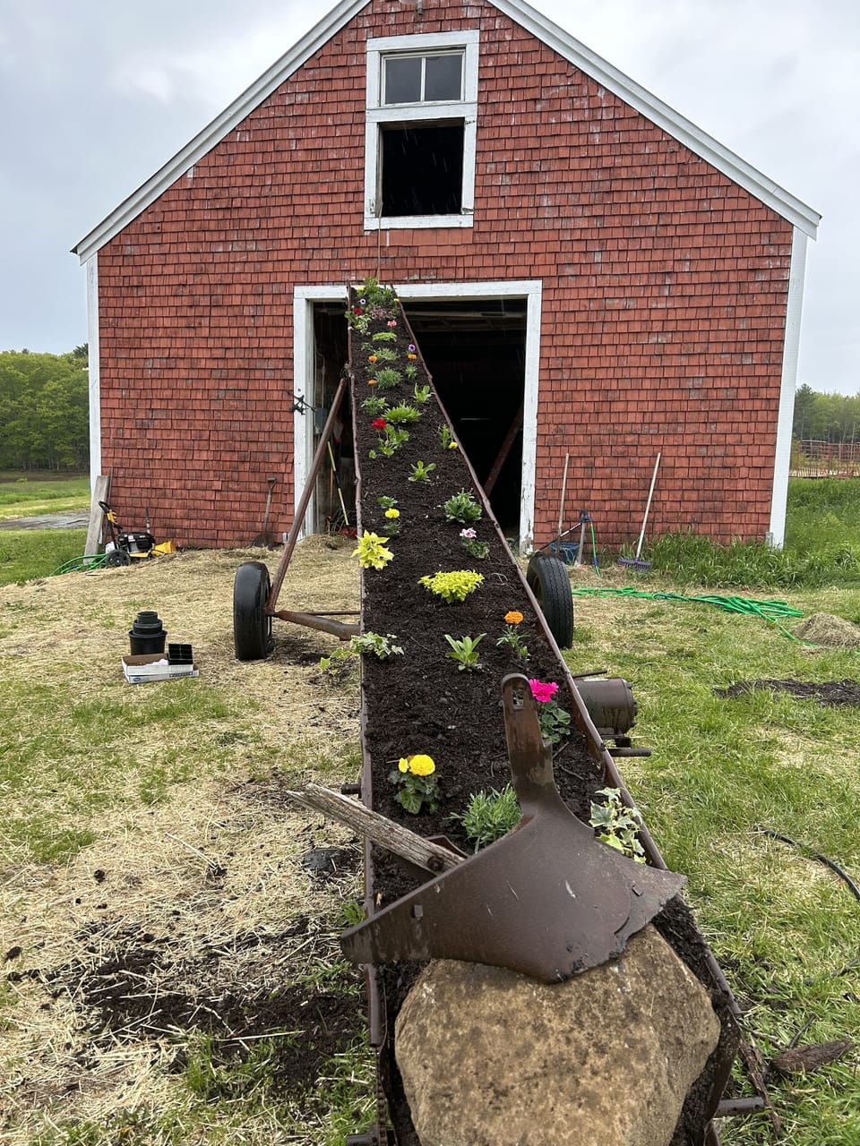 Our flowerbed conveyor