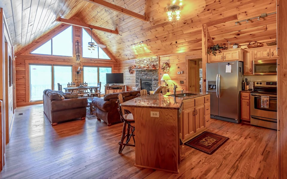 Living Room and Kitchen Area - Open Area