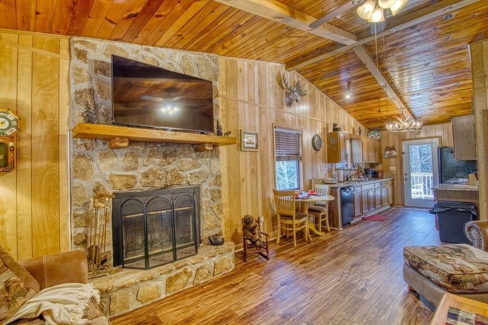Open concept kitchen and living room