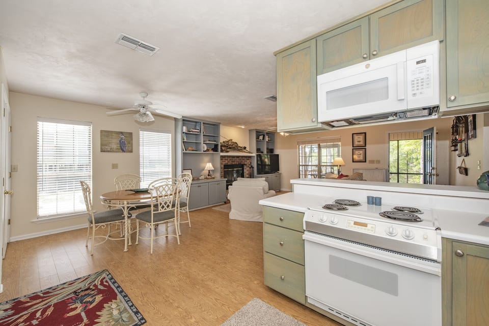 Kitchen View to the Dining Area