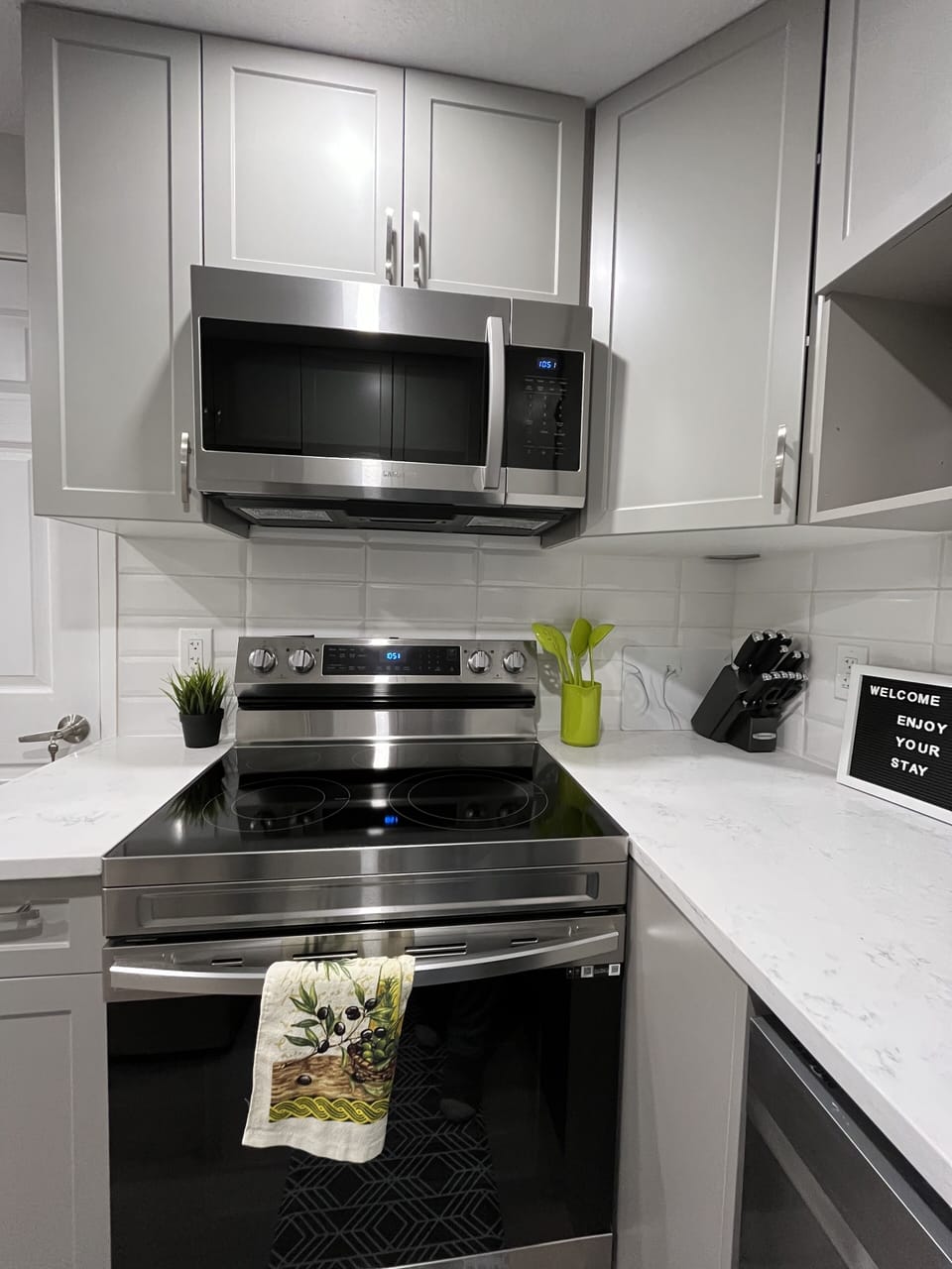 The Full Size Kitchen with everything you need in a kitchen during your stay 