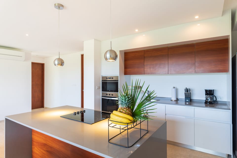 Superior Room, 3 Bedrooms, Private Pool | Private kitchen | Full-size fridge, microwave, oven, coffee/tea maker