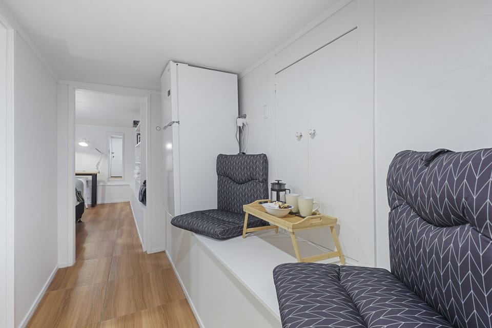 Apartment | Private kitchen | Fridge, microwave, coffee/tea maker, electric kettle
