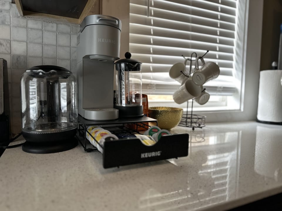 Free coffee and tea station available to guests!