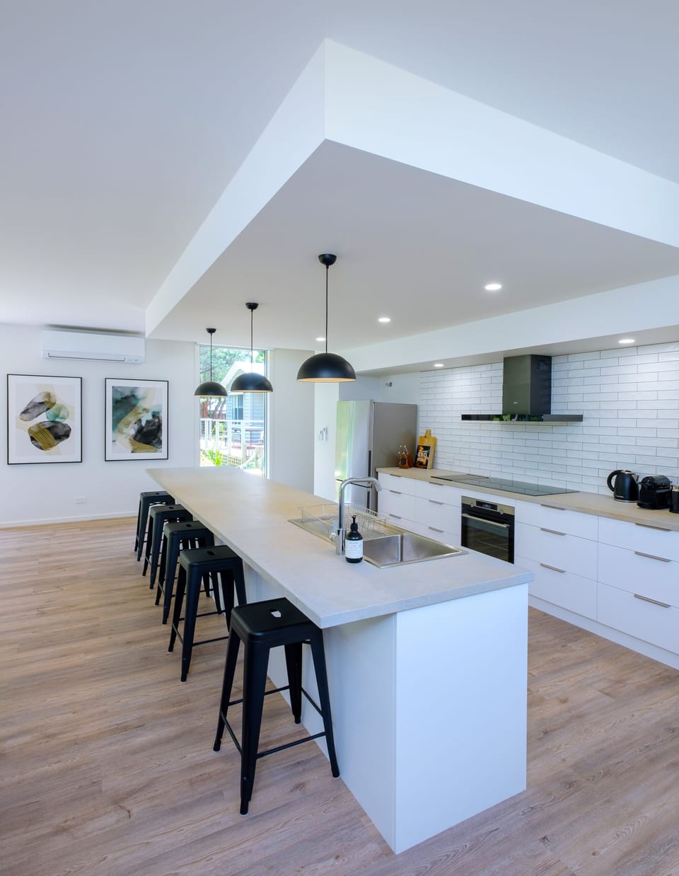 Modern kitchen with quality appliances.