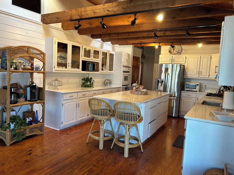 Spacious kitchen with large center island for cooking and entertaining