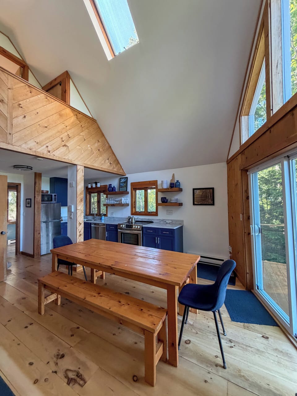 Dining area and kitchen.