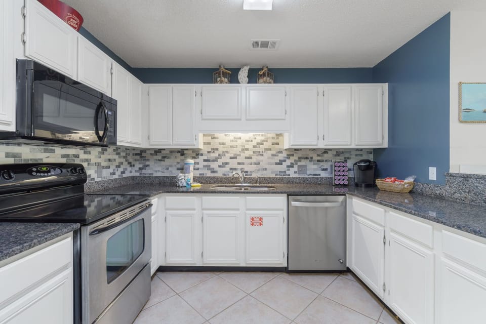 Modern kitchen with modern appliances