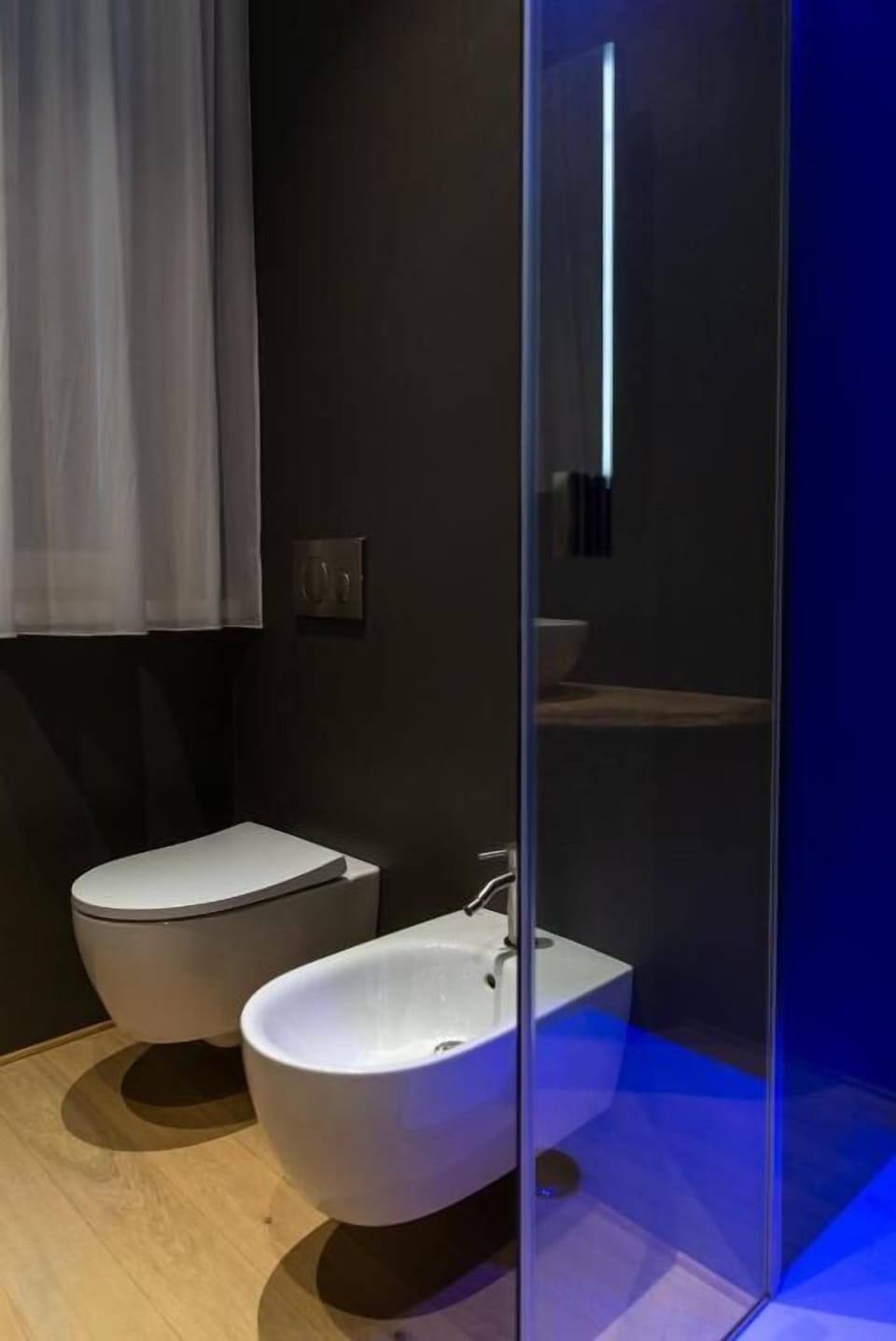 Shower, free toiletries, hair dryer, bidet