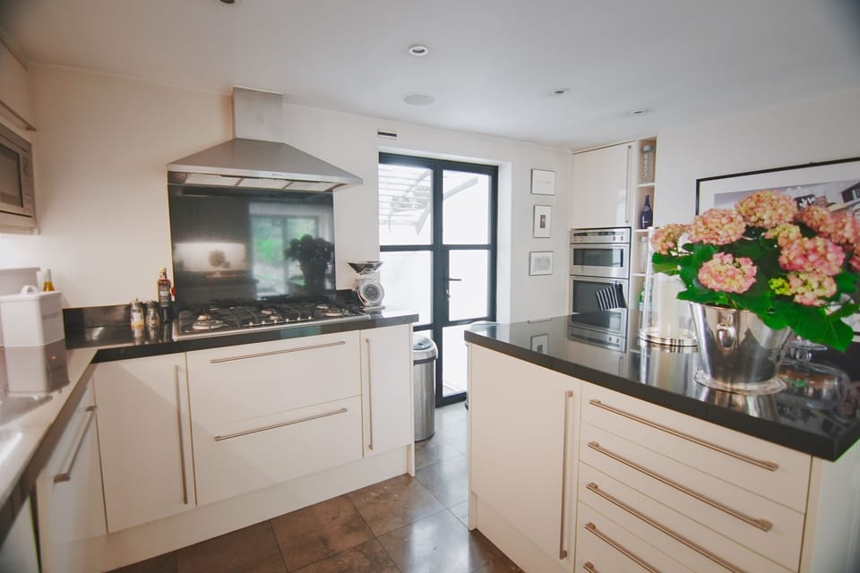 The Kitchen is fully stocked for at home cooking