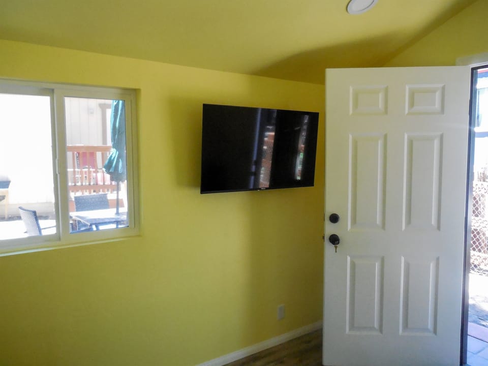 Office space comes with full sized Smart TV, too!