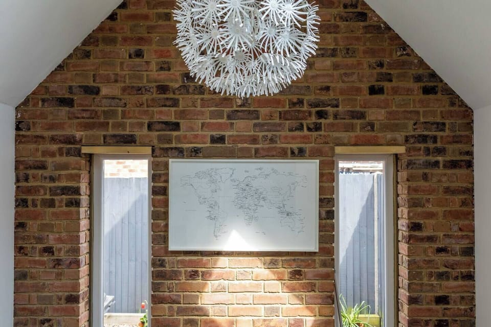 Open brick work feature wall