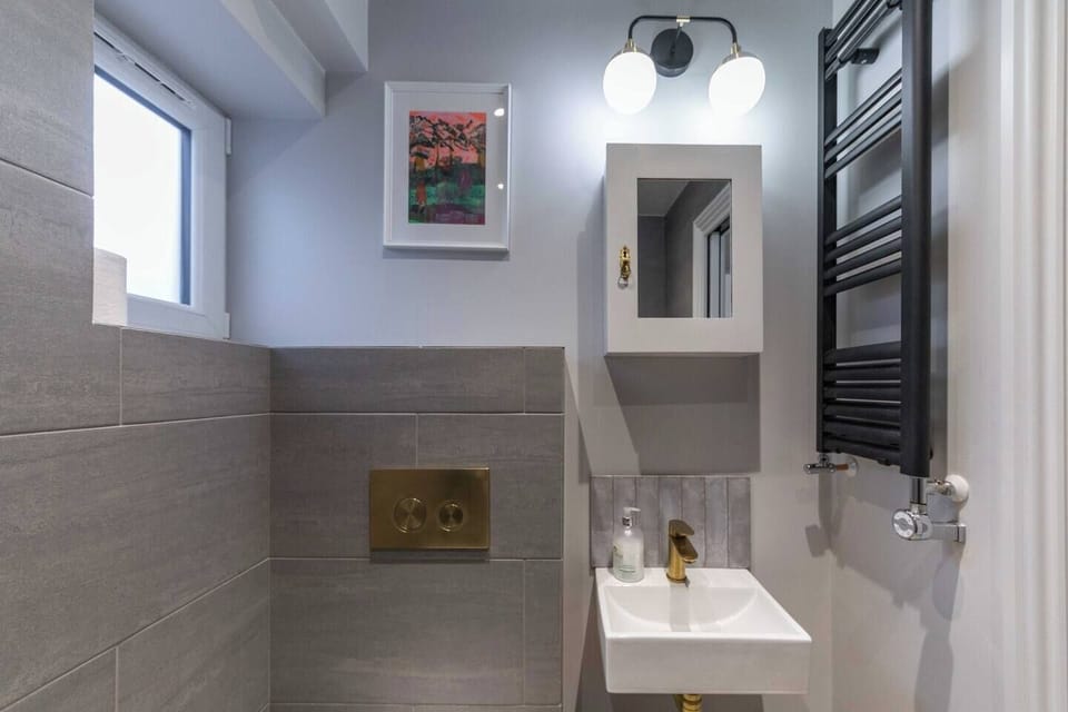 Ground floor shower room with toilet & basin