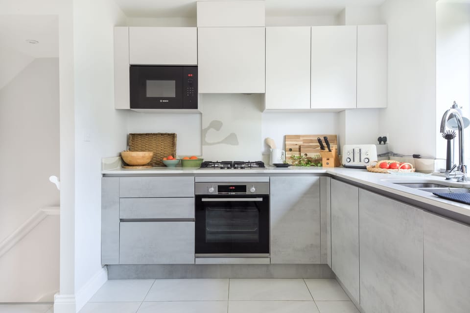 Fully equipped kitchen with coffee maker