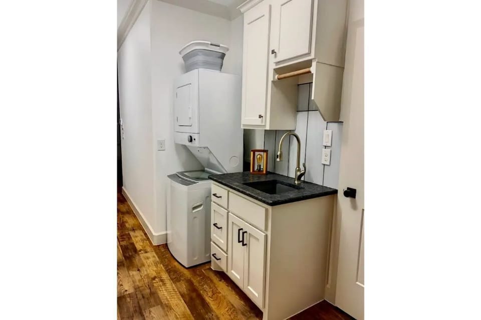 laundry area fully stocked 