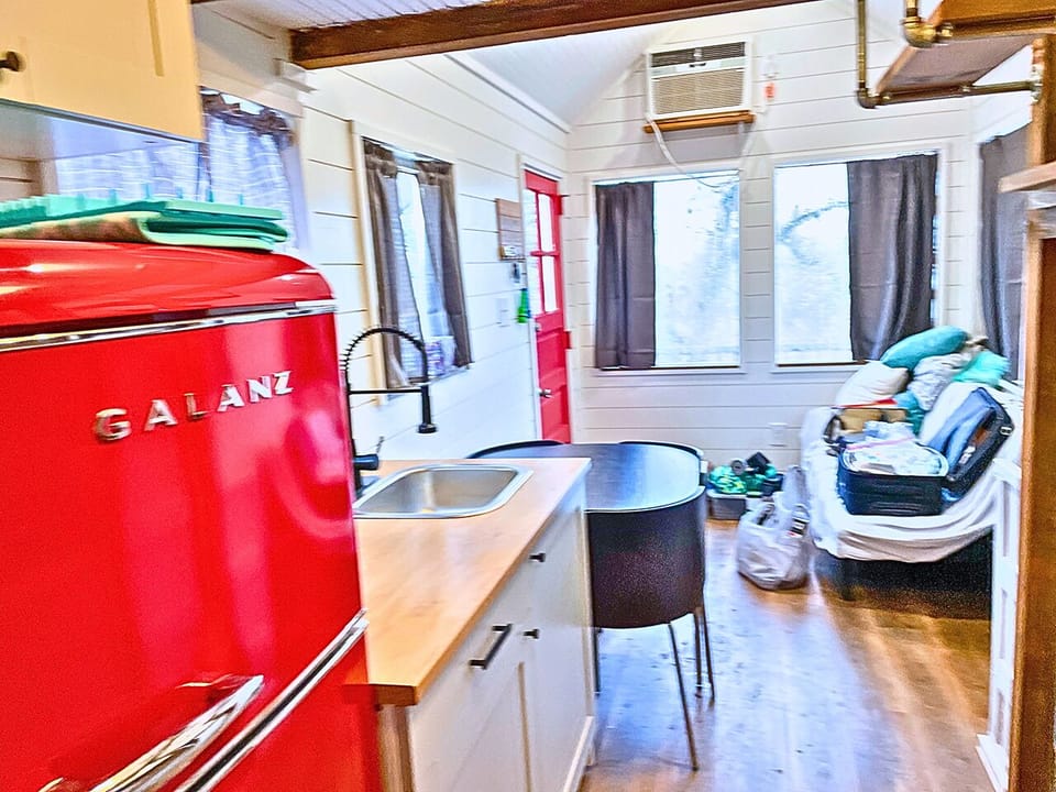 Integrated Kitchenette and Living Area Design